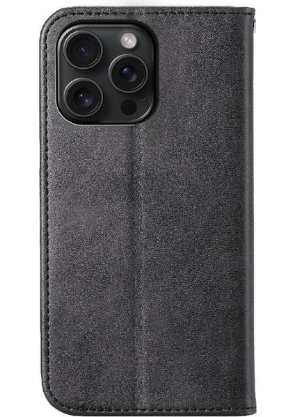 IPhone 15 Için Flip Case Pro Max El Kayışı Standı Günlük Kullanım Eşkenar Dörtgen Şekli (Yurt Dışından)