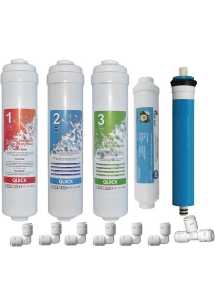 Inline Kapalı Kasa Tüm Su Arıtma Cihazlarına Uyumlu 5'li Filtre Takımı fırsatları