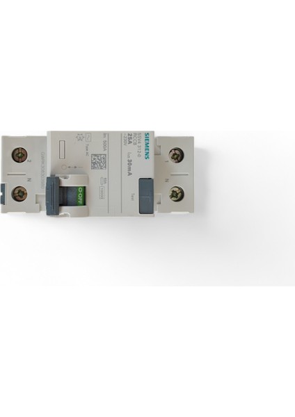 5SV4312-0 Hata Akımı Koruma Anahtarı-Fi (Kaçak Akım Koruma Rölesi) 25A 230V 30MA Monofaze Faz+Nötr 7 fiyatları