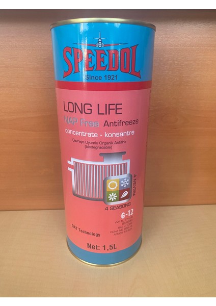 Long Lıfe Nap Free Antifreeze Konsantre 1,5 Lt