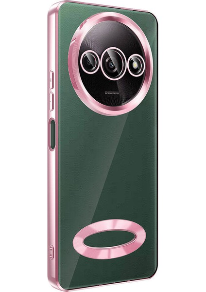 Xiaomi Redmi A3 4g 2024 Uyumlu Kılıf Şeffaf Logo Gösteren Parlak Renkli Kenar Telefon Kılıfı Kapak modelleri
