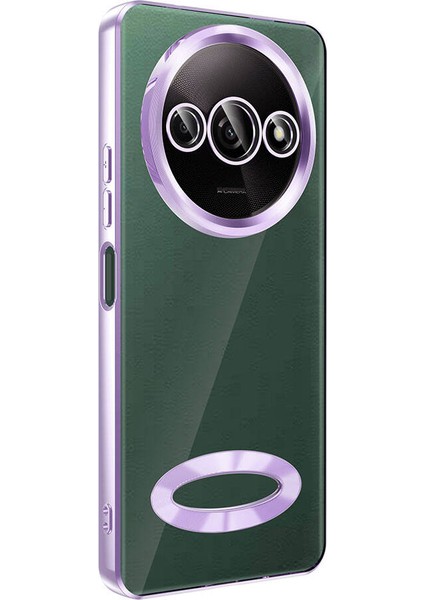 Xiaomi Redmi A3 4g 2024 Uyumlu Kılıf Şeffaf Logo Gösteren Parlak Renkli Kenar Telefon Kılıfı Kapak modelleri