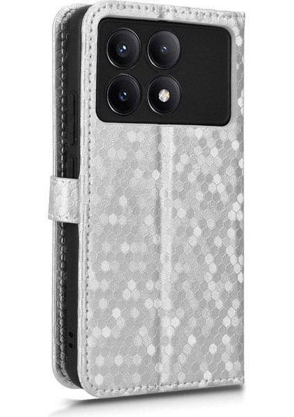 Xiaomi Poco X6 Pro 5g Manyetik Toka Geometrik Desen Deri Kılıf (Yurt Dışından) modelleri
