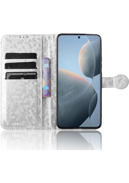 Xiaomi Poco X6 Pro 5g Manyetik Toka Geometrik Desen Deri Kılıf (Yurt Dışından) fırsatları