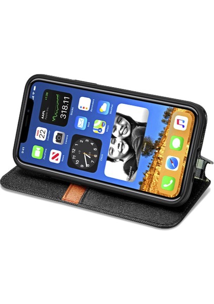 Apple IPhone 12 Mini Kapak Kapak Kılıf Cüzdan Fonksiyonu Için Kılıf (Yurt Dışından)
