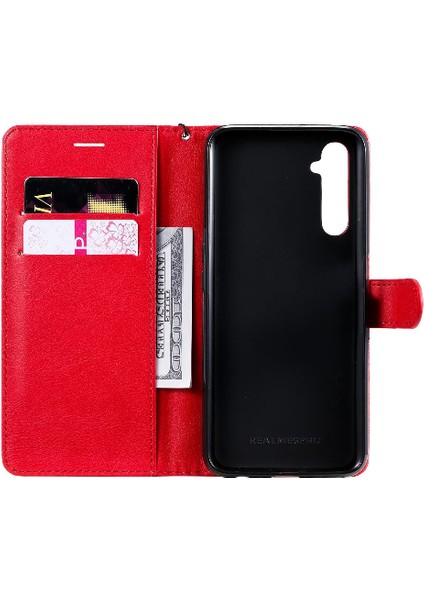 Kart Yuvası Katı ile Realme 6 Pro Iş Cüzdan Telefon Kılıfı Için Flip Case (Yurt Dışından) fırsatları