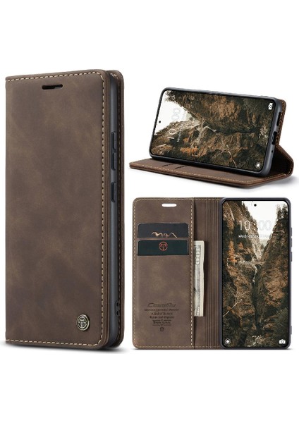 Xiaomi 14 Pro Vintage Pu Deri Cüzdan Manyetik Kapatma Için Flip Case (Yurt Dışından)