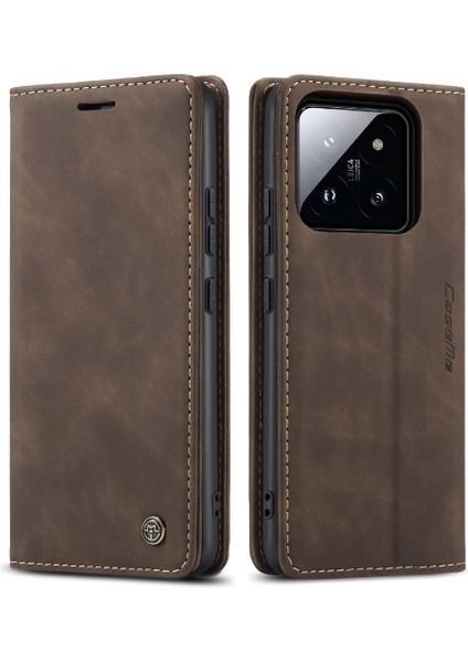 Xiaomi 14 Pro Vintage Pu Deri Cüzdan Manyetik Kapatma Için Flip Case (Yurt Dışından) fiyatları