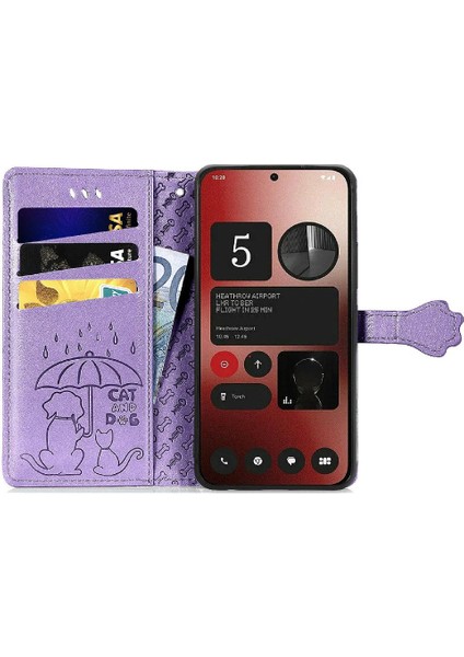 Nothing Telefon 2A Kısa Kayış Karikatür Hayvanlar Deri Kılıf Flip (Yurt Dışından) fiyatları