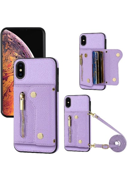 IPhone X/xs Hafif Uzun Kayış Mini Sırt Çantası Kart Yuvaları (Yurt Dışından)
