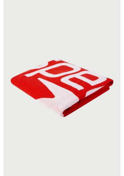 Yüzücü Havlusu Logo-X Unisex Kırmızı 70 x 140 cm
