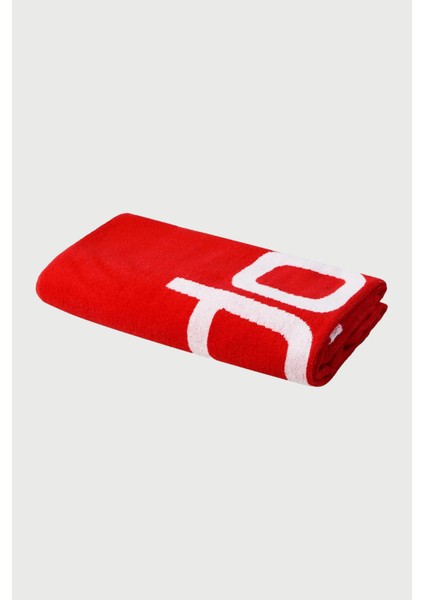 Yüzücü Havlusu Logo-X Unisex Kırmızı 70 x 140 cm