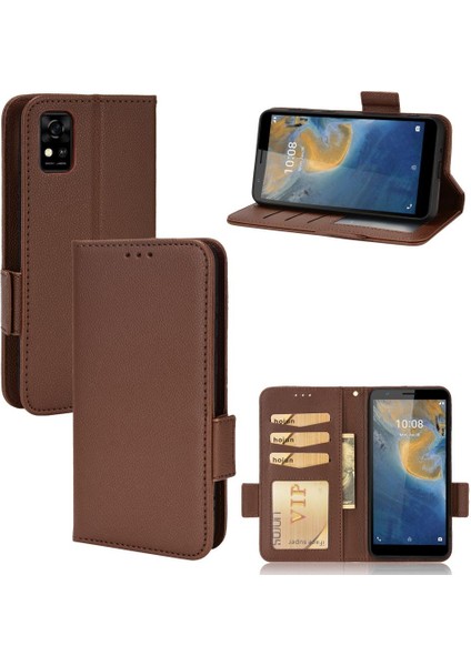 Zte Blade Case Yan Toka Cüzdan Pu Deri Manyetik Kart Yuvaları (Yurt Dışından)