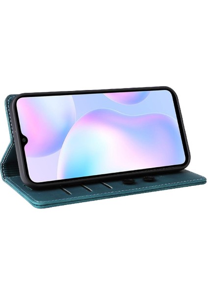 YH Mall Xiaomi Redmi 9A Için Flip Case Deri Kılıf Darbeye Cüzdan Basit Flip (Yurt Dışından)