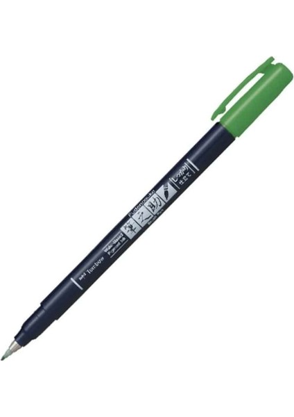 : Fudenosuke : Fırça Uçlu Renkli Çizim & Kaligrafi Kalemi : Yeşil