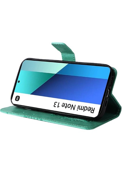 Xiaomi Redmi Not 13 Için Flip Case 4g Flip Kickstand Pu Deri Darbeye (Yurt Dışından)