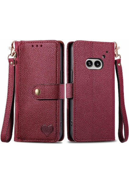 Nothing Flip Case Telefon 2A Aşk Darbeye Dayanıklı Cüzdan Deri Kılıf Fermuar (Yurt Dışından)