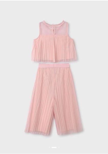 Abel&lula Kız Çocuk Pilili Tül Pantolon Takımı 5274 fiyatları