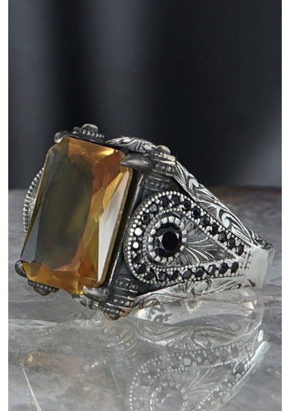 Zultanit (Renk Değiştiren) Taşlı 925 Ayar Gümüş Erkek Yüzük fırsatları