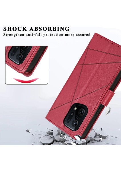 Oppo Bulmak Için Flip Case X5 Şok Emici Üç Kart Yuvaları Darbeye (Yurt Dışından)