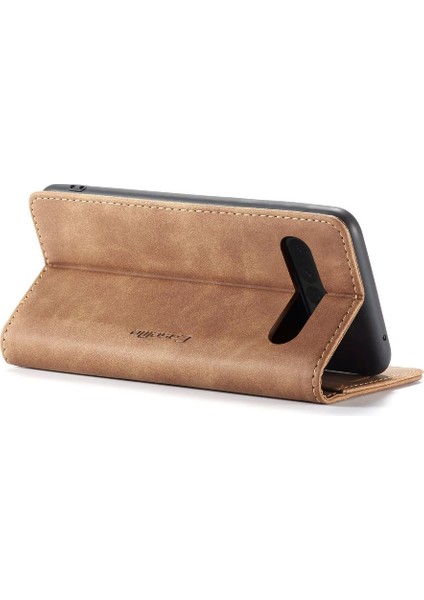 Google Piksel 7 Pro Için Flip Case Vintage Pu Deri Cüzdan Kılıf Kart Yuvası (Yurt Dışından)
