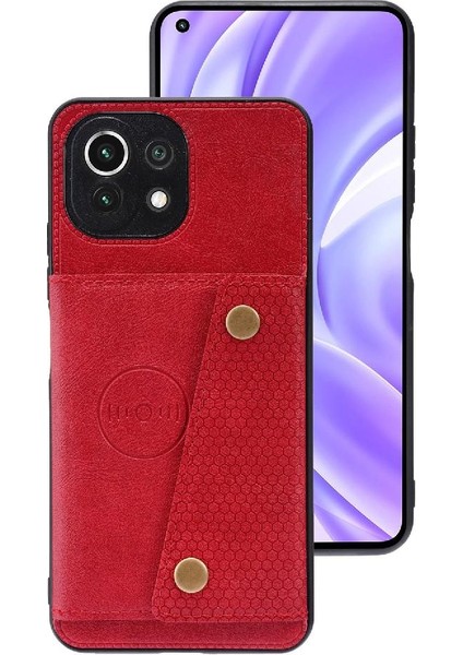 Cüzdan Kılıf Xiaomi 11 Lite 5g Ne Buit Demir Kickstand Darbeye (Yurt Dışından)