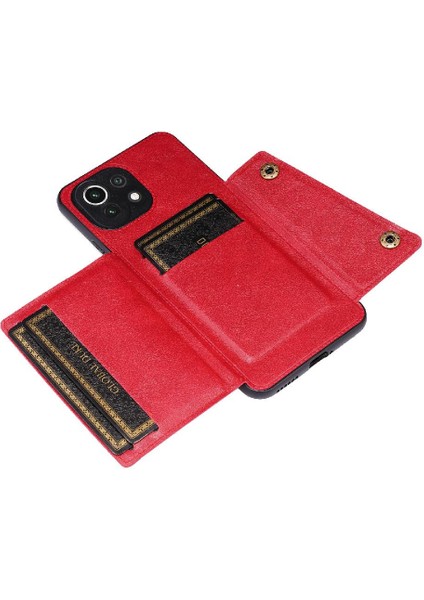 Cüzdan Kılıf Xiaomi 11 Lite 5g Ne Buit Demir Kickstand Darbeye (Yurt Dışından)