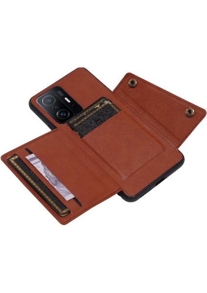 Cüzdan Kılıf Için Xiaomi 11T/11T Pro Cüzdan Kılıf Darbeye Koruyucu Kart (Yurt Dışından)