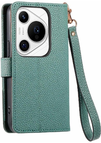 Huawei Pura 70 Pro Için Flip Case Darbeye Aşk Cüzdan Fermuar Deri (Yurt Dışından)