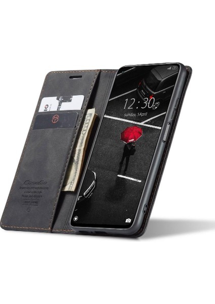 Xiaomi 10T Lite 5g Için Flip Case Kart Yuvası Kickstand Manyetik Kapatma (Yurt Dışından)