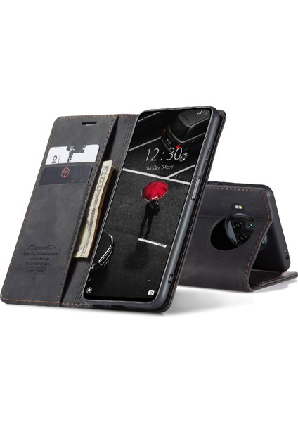 Xiaomi 10T Lite 5g Için Flip Case Kart Yuvası Kickstand Manyetik Kapatma (Yurt Dışından)