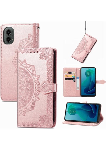 Motorola Moto G 2024 Flip Kapak Için Kılıf Darbeye Basit Iş Durum (Yurt Dışından)