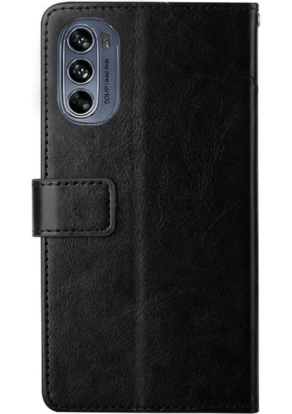 Motorola G62 5g Telefon Kılıfı Için Kılıf Deri Cüzdan Kapak Çevirin Kitap Katlanır (Yurt Dışından)