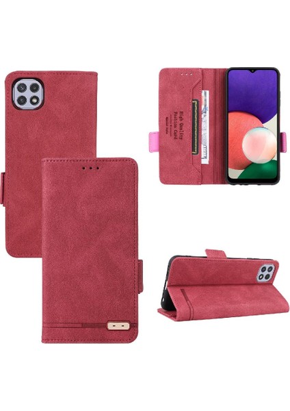 Samsung Galaxy A22 5g Için Kılıf Koruyucu Kapak Kart Tutucu Kickstand ile (Yurt Dışından)