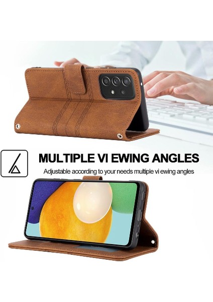 Samsung Galaxy Için Flip Case A53 5g Manyetik Kapatma Pu Deri Kickstand (Yurt Dışından)