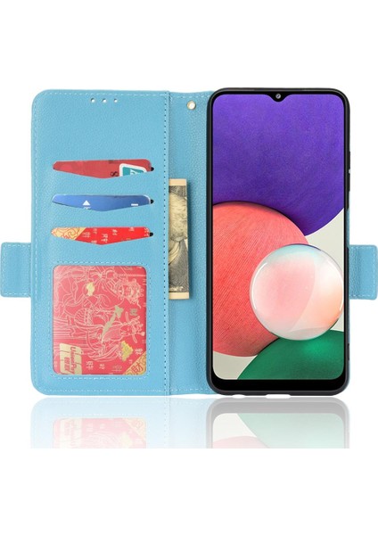 Samsung Galaxy A22 5g Için Kılıf Kart Yuvaları Tutucu Pu Deri Cüzdan Yan (Yurt Dışından) fırsatları