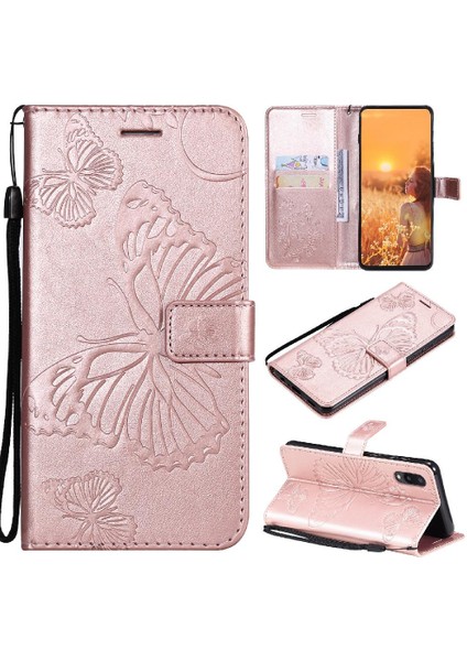 Samsung Galaxy A02 Için Flip CASE/M02 Pu Deri Darbeye Kapak ile Çevirin (Yurt Dışından)