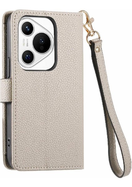 Huawei Pura 70 Için Flip Case Aşk Deri Kılıf Cüzdan Fermuar Darbeye (Yurt Dışından)