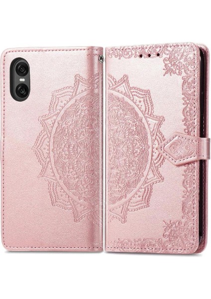Sony Xperia 10 Vı Flip Kapak Için Flip Case Deri Kılıf Basit Iş (Yurt Dışından)