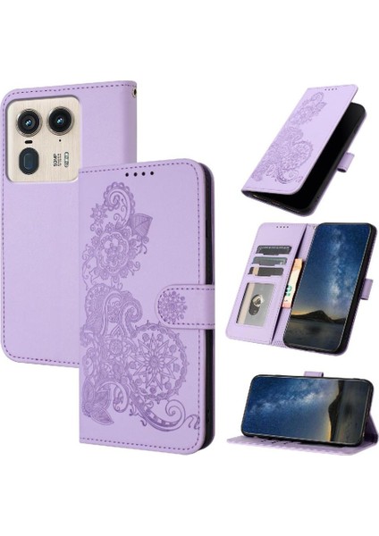 Motorola Moto X50 Ultra Flip Folio Kitap Için Flip Case Kart Yuvası Standı ile (Yurt Dışından)