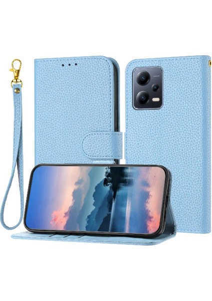 Telefon Kılıfı Için Xiaomi Redmi Not 12 Pro Artı Flip Folio Pu Deri Cüzdan (Yurt Dışından)