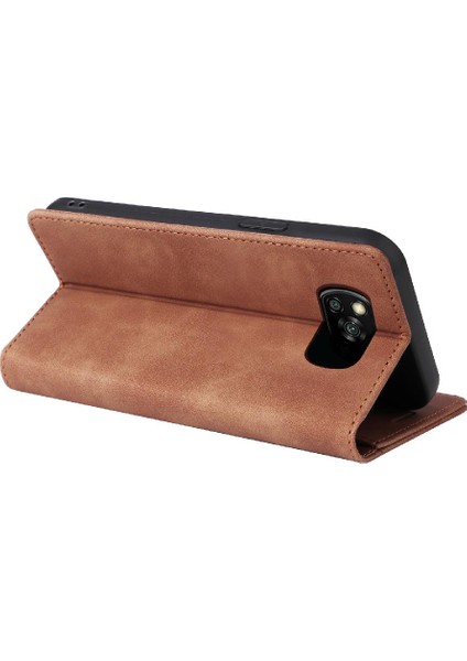 Xiaomi Poco X3 Nfc Için Flip Case Darbeye Deri Kılıf Kapak Çevirin (Yurt Dışından)