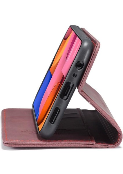 YH Mall Samsung Galaxy A20S Flip Folio Kitap Kılıf Için Flip Case Kart Yuvası Kickstand (Yurt Dışından)