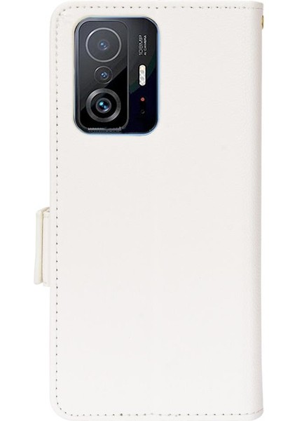 Xiaomi 11T/11T Pro Manyetik Cüzdan Yan Toka Kart Yuvaları Tutucu (Yurt Dışından)