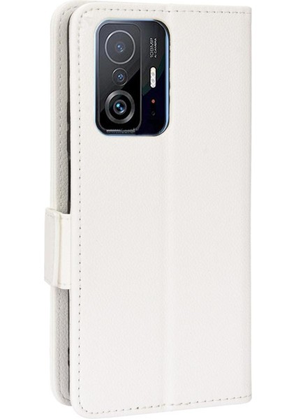 Xiaomi 11T/11T Pro Manyetik Cüzdan Yan Toka Kart Yuvaları Tutucu (Yurt Dışından)