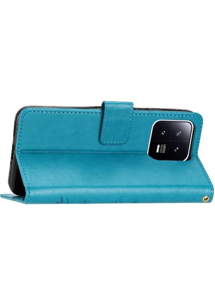 Xiaomi Redmi Not 13 4g Pu Deri Kickstand Manyetik Kart Için Filp Durumda (Yurt Dışından)