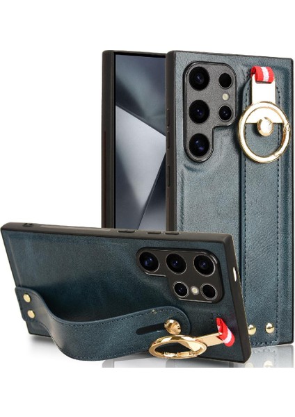 Samsung Galaxy S24 Ultra Kolaylık Premium Pu Deri Bilek (Yurt Dışından)
