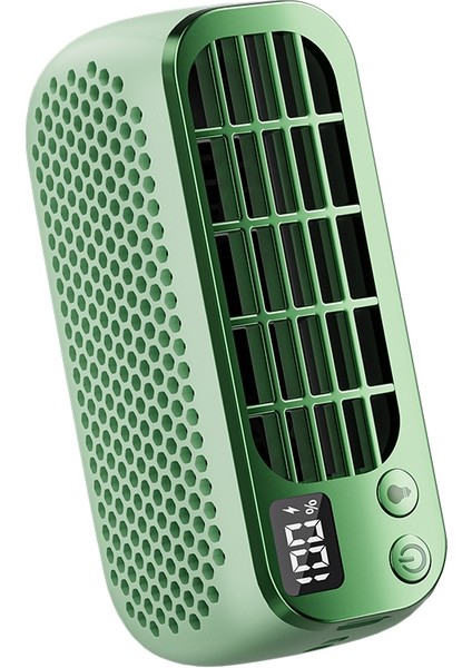 Dijital Ekran Taşınabilir Bladess Mini Gece Lambası Fan Yeşil (Yurt Dışından)