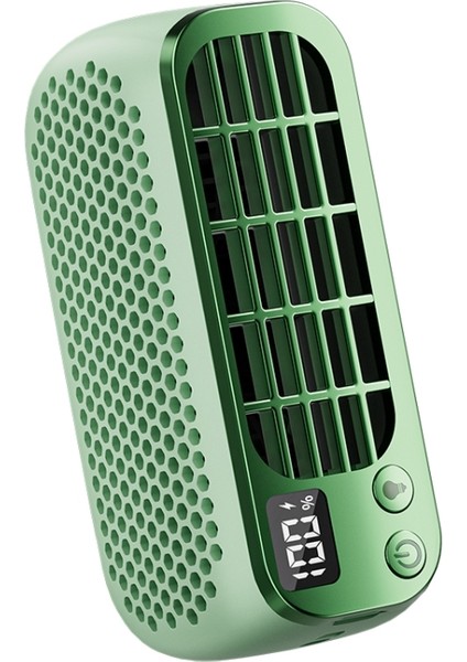 Dijital Ekran Taşınabilir Bladess Mini Gece Lambası Fan Yeşil (Yurt Dışından)