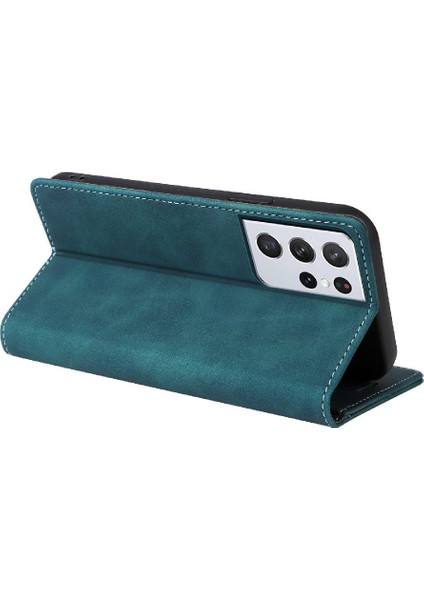 Samsung Galaxy S21 Ultra Basit Iş Deri Kılıf Flip Case Için Flip Case (Yurt Dışından) modelleri